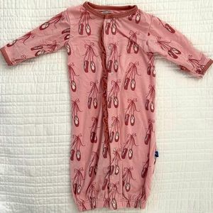 Newborn kickee pants gown/ onesie